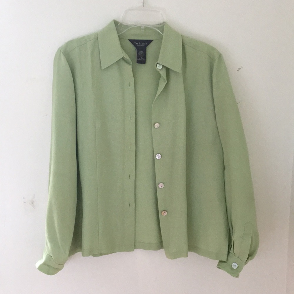 Van Heiden Linen/Rayon Blouse size M